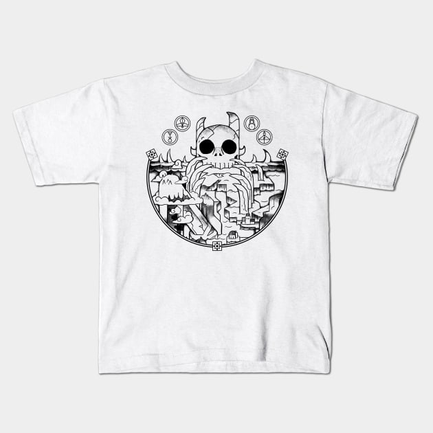 Owl House Circle Kids T-Shirt by ikaszans